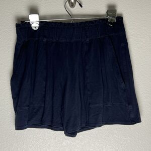 Womens Theory Navy Modal Teeto Short Pull on Elastic Waist Pockets Casual SZ 0